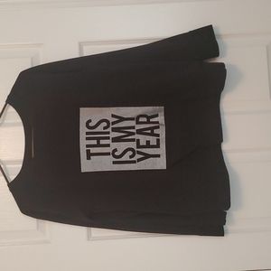 Womens Xersion black long sleeve shirt